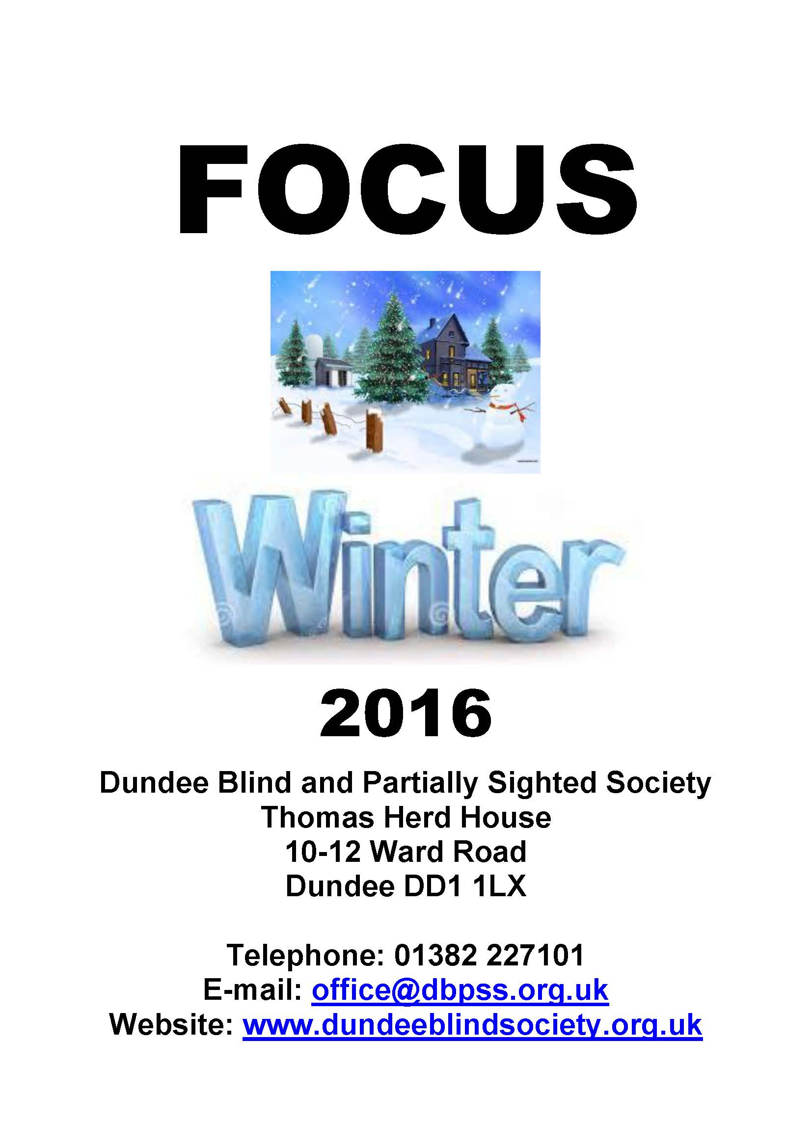 Winter 2016 Newsletter